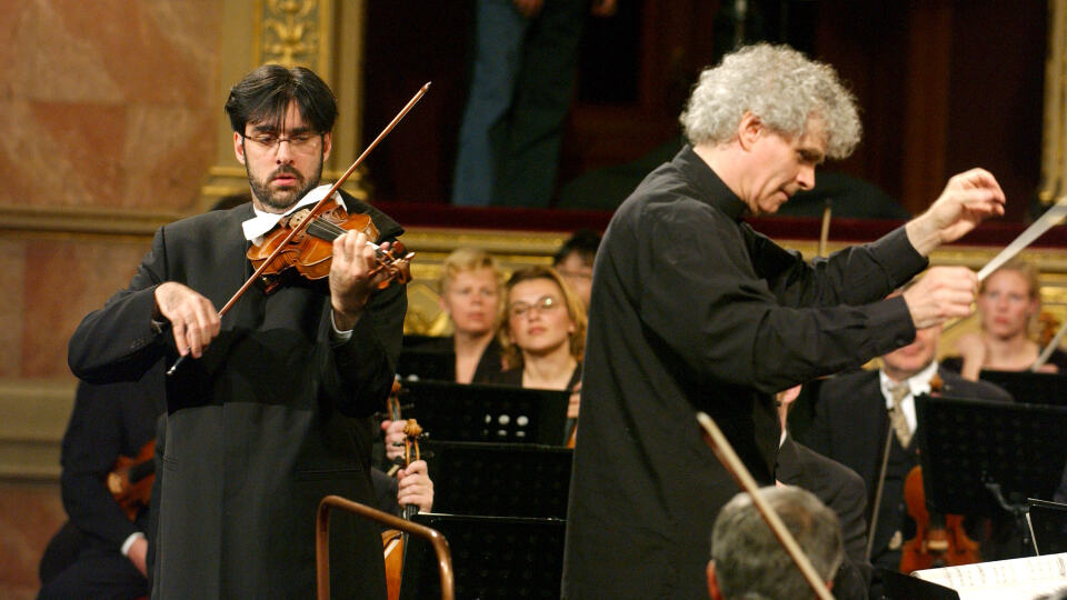 Europakonzert 2005 aus Budapest mit Simon Rattle und Leonidas Kavakos