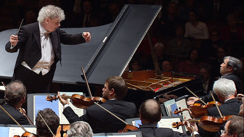 Murray Perahia y Simon Rattle con el Concierto para piano de Schumann