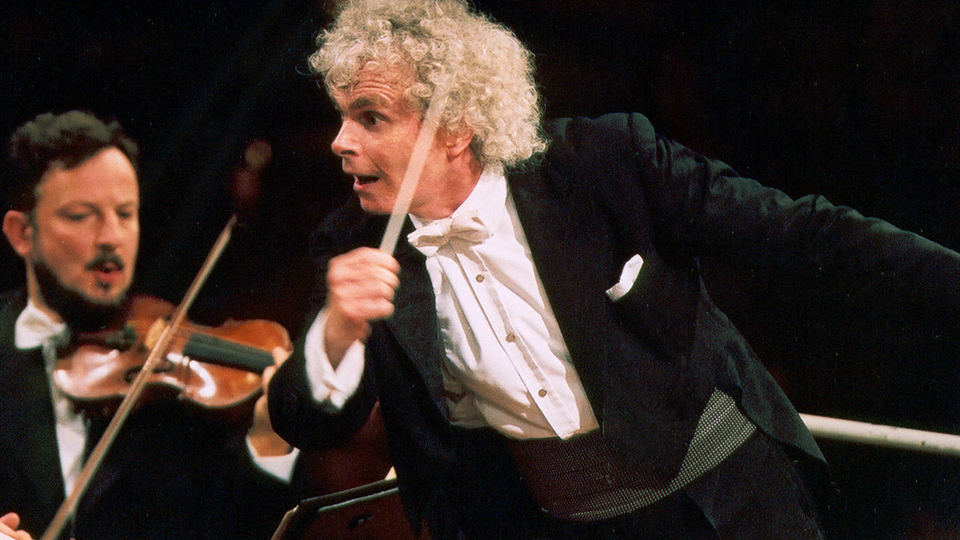 Simon Rattle’s inaugural concert from 2002 with Mahler’s Fifth Symphony