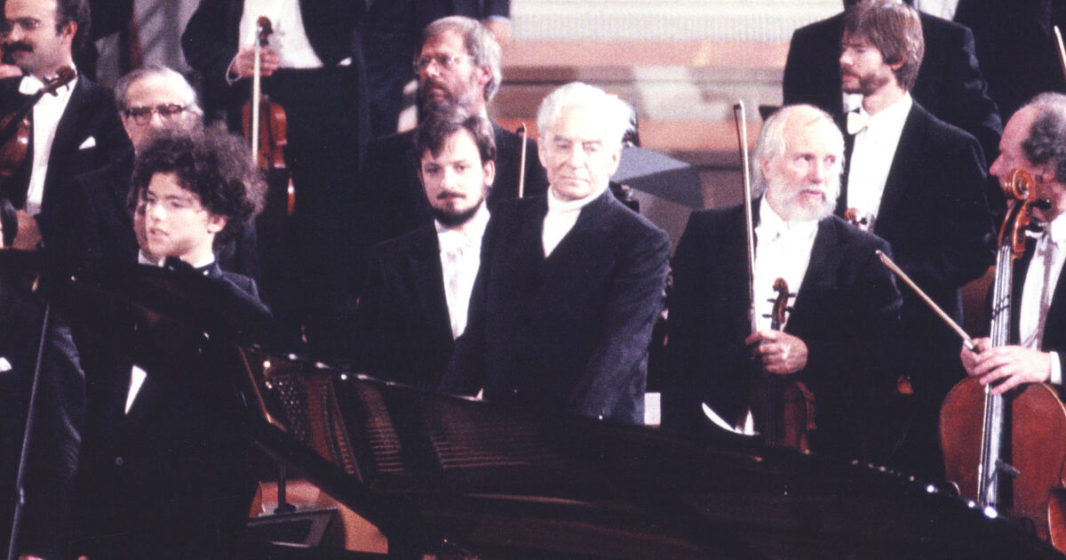 カラヤンとキーシンが共演したジルベスター・コンサート1988