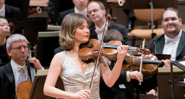 Violinists with the Berliner Philharmoniker